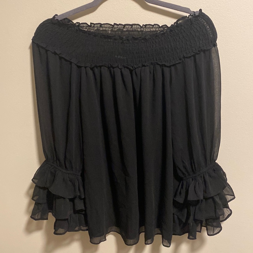 #12. Express Smocked Off-The-Shoulder Top